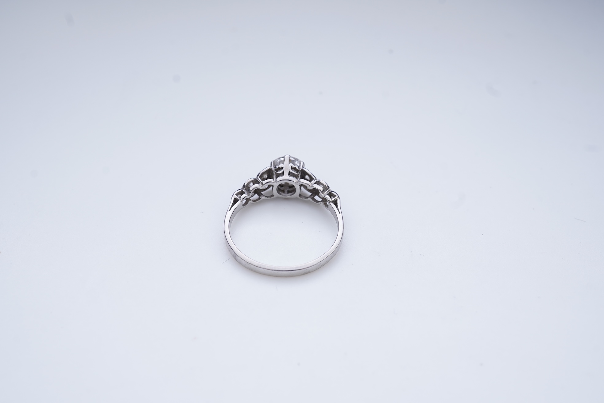 A diamond ring, mid 20th century